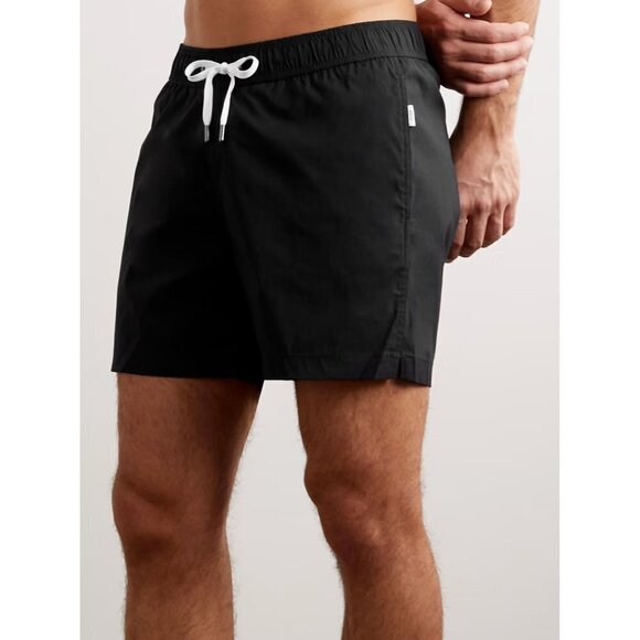 Onia swim shorts BNWOT black men's sz XLarge straight leg mid-length - Picture 1 of 6